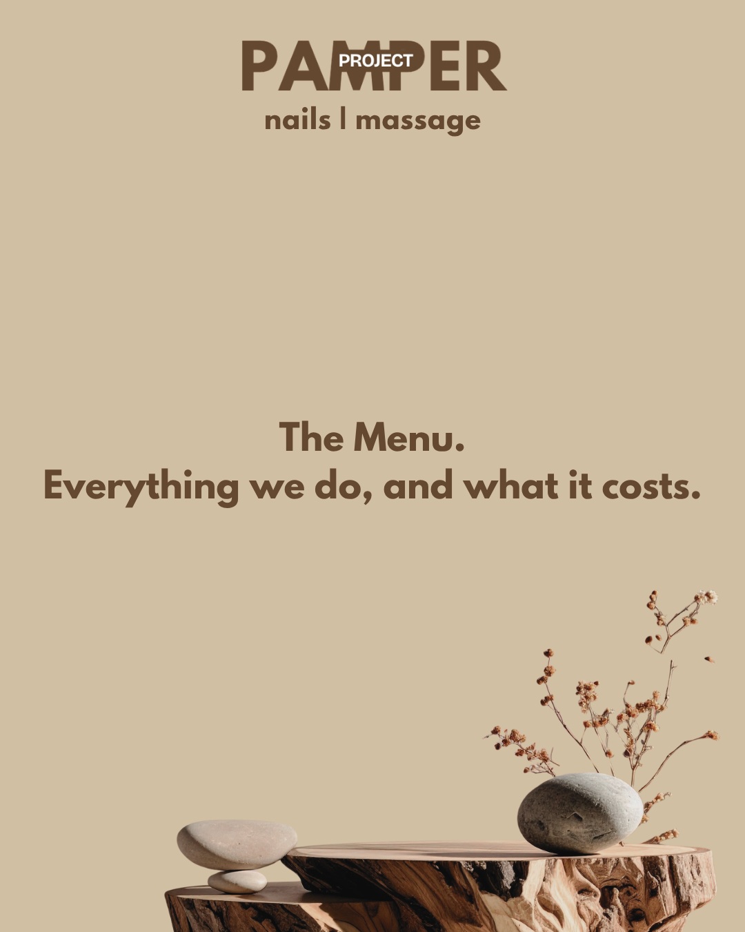 The menu